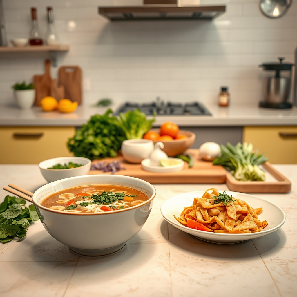 media-1-164 Blitzrezept Veganes Pho aus Saigon mit frittierter Tofuhaube