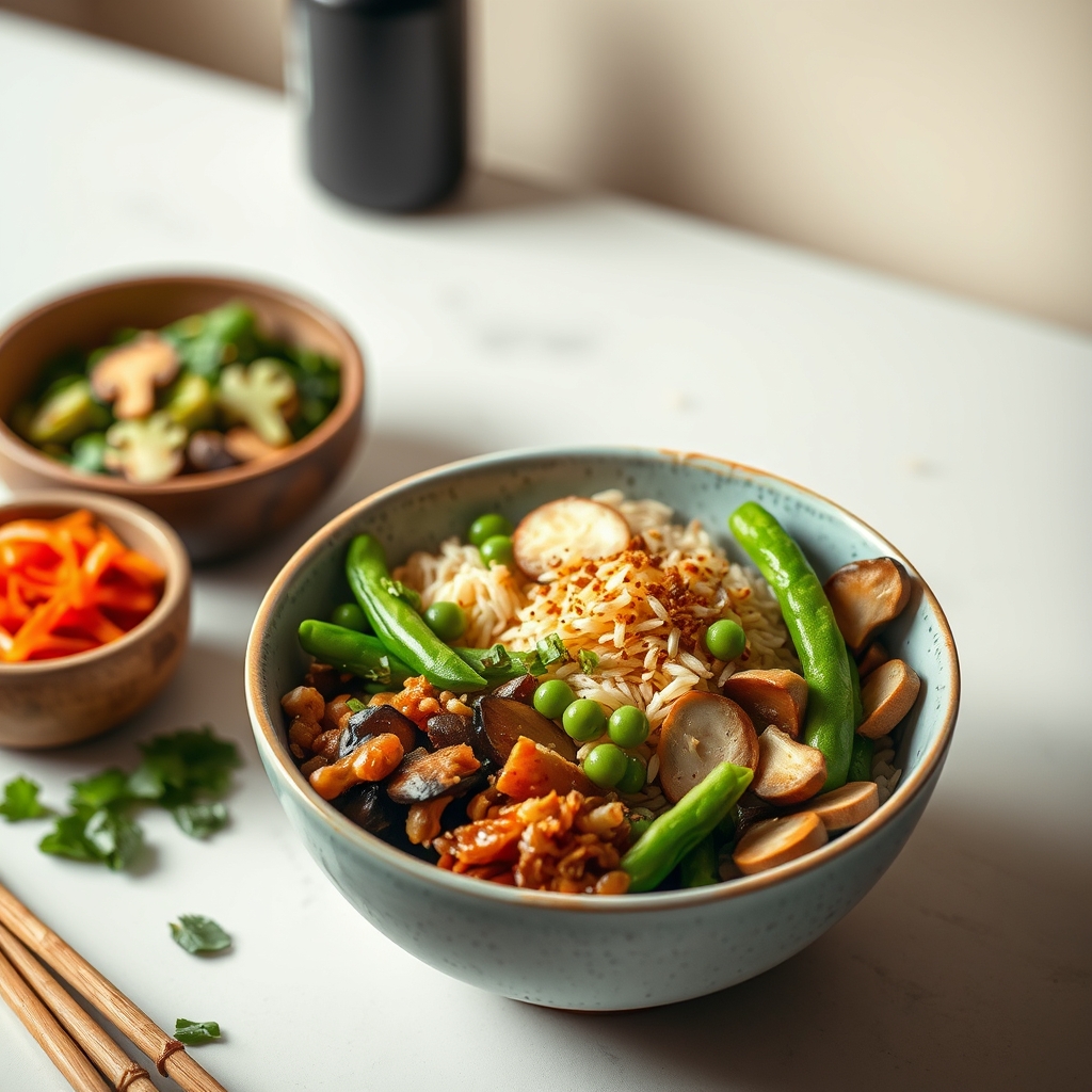 media-1-190 Japanische Power-Bowl mit Miso-Kokos-Sesam-Dressing und fermentierten Superfoods