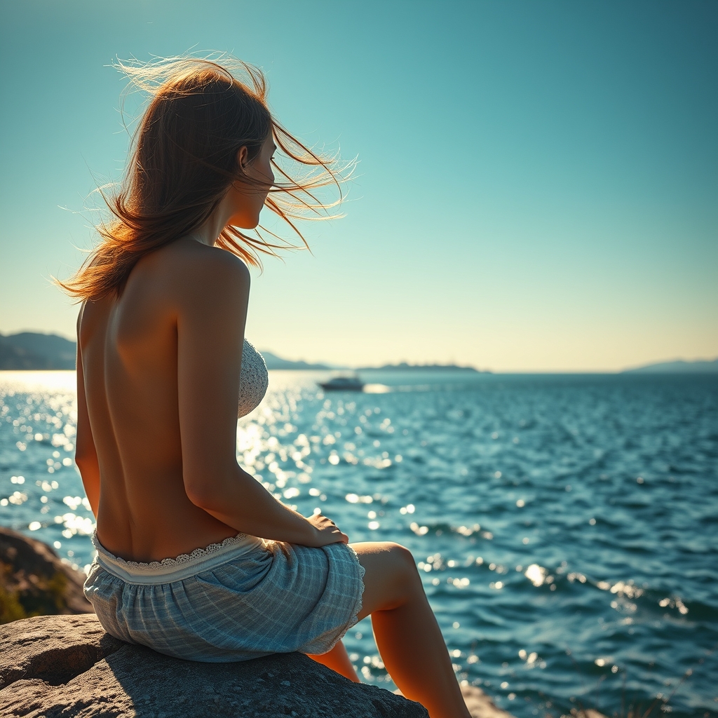 Eine deutsche Landschaft mit Bergen und einem See