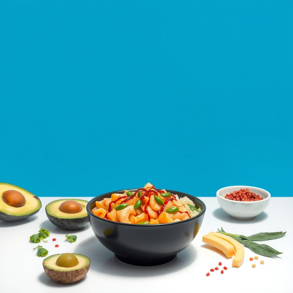 media-1-742 Japanische Power-Sushi-Bowl mit fermentiertem Miso-Kokos-Dressing und gegrilltem Edamame-Tempura