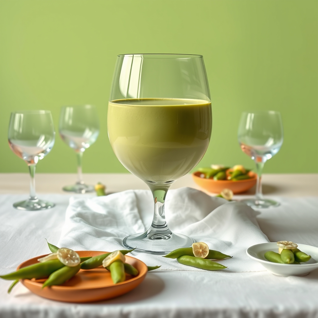 media-1-748 Japanischer Matcha-Kokos-Kokosnuss-Panna-Cotta mit Yuzu-Glasur und gegrillter Edamame