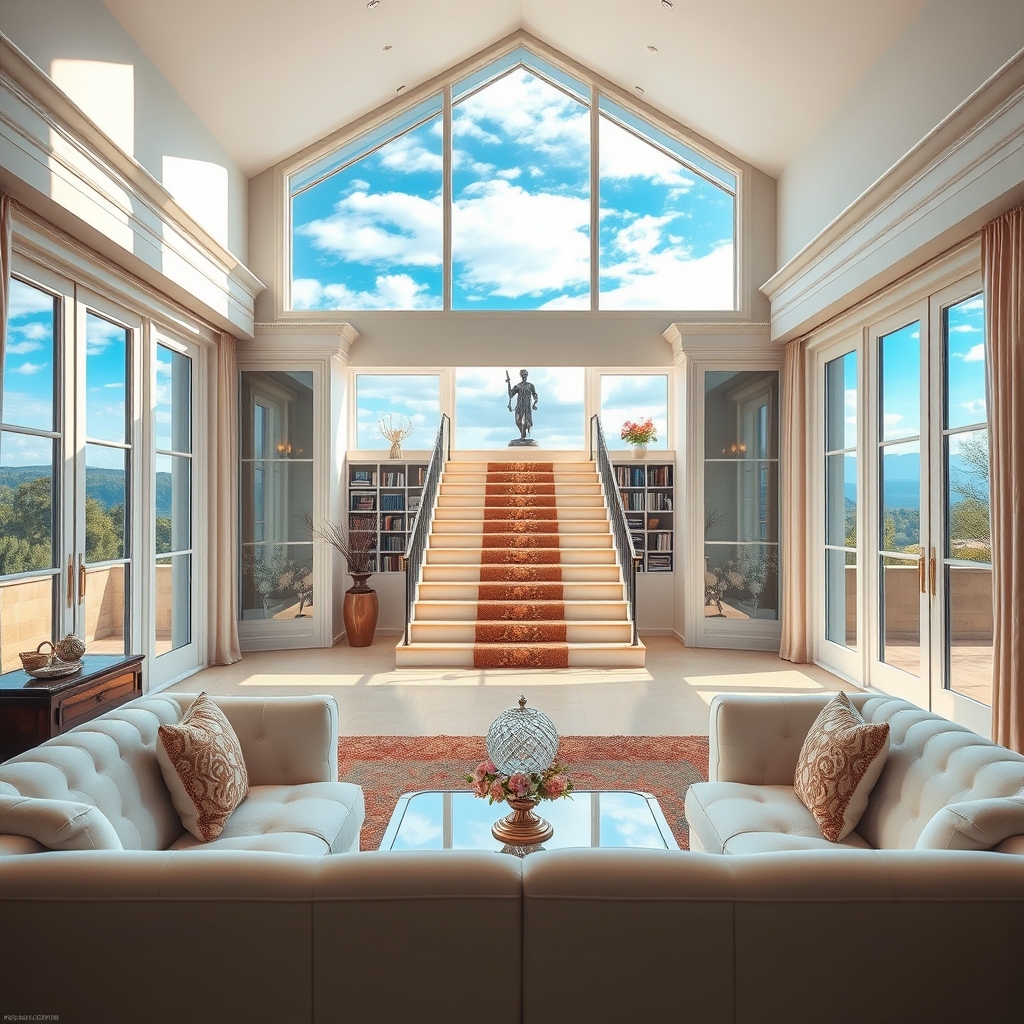 Eine deutsche Landschaft mit Bergen und einem See