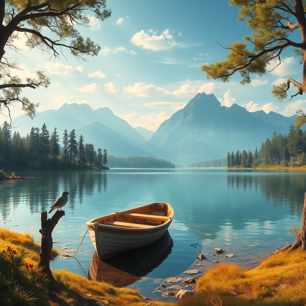 Ein Bild von einer grünen Wiese mit Bergen im Hintergrund