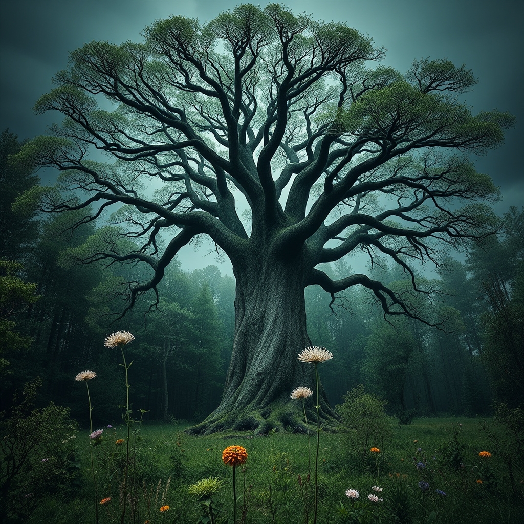 Ein Bild von einer grünen Wiese mit einem blauen Himmel