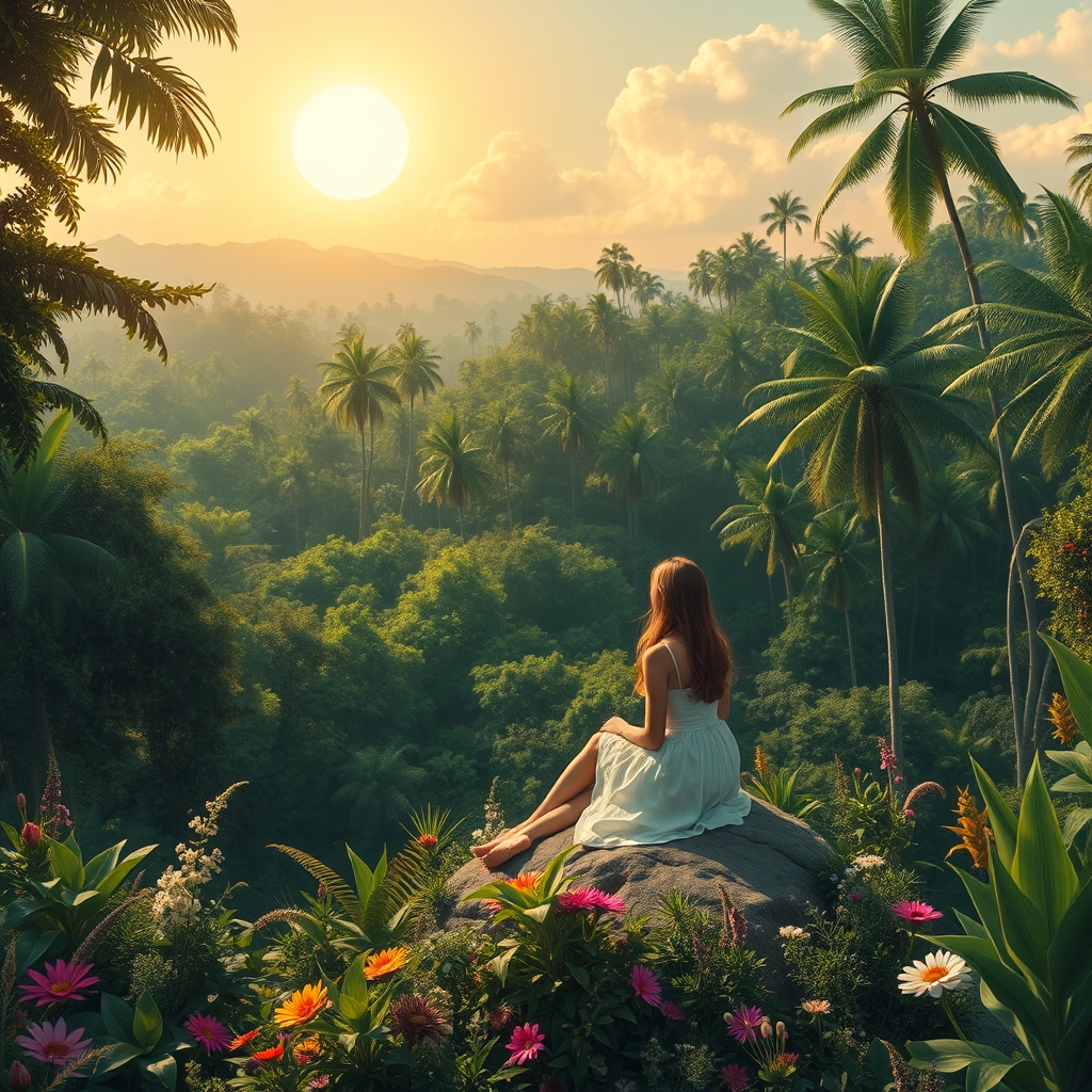 Eine deutsche Landschaft mit Bergen und einem See
