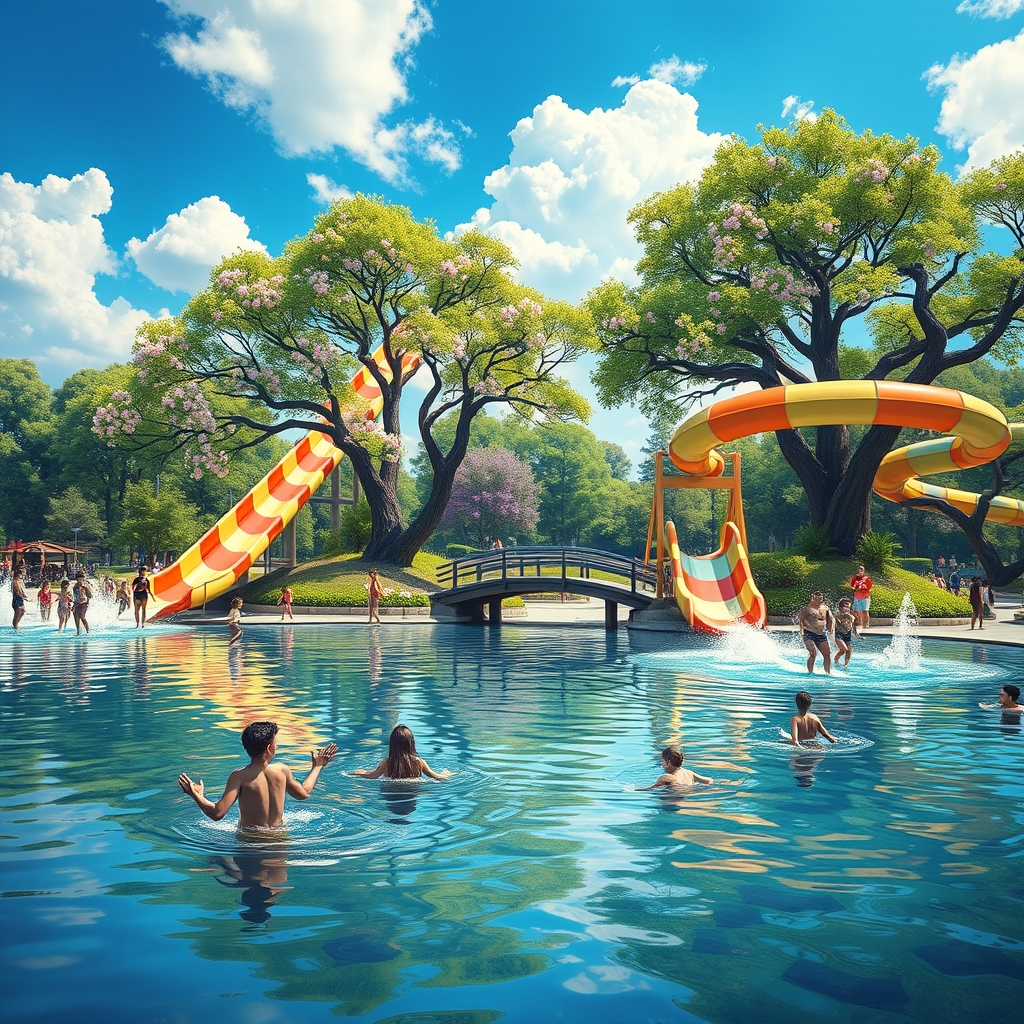 Eine deutsche Landschaft mit Bergen und einem See