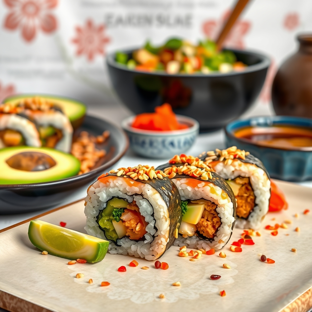 media-1-1689 Japanische Superfood Sushi Rolls mit Quinoa und Ahi Thunfisch