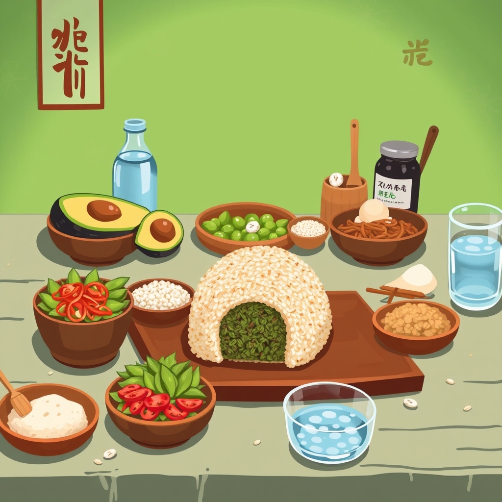 media-1-1701 Japanischer Quinoa Onigiri mit Avocado und Edamame