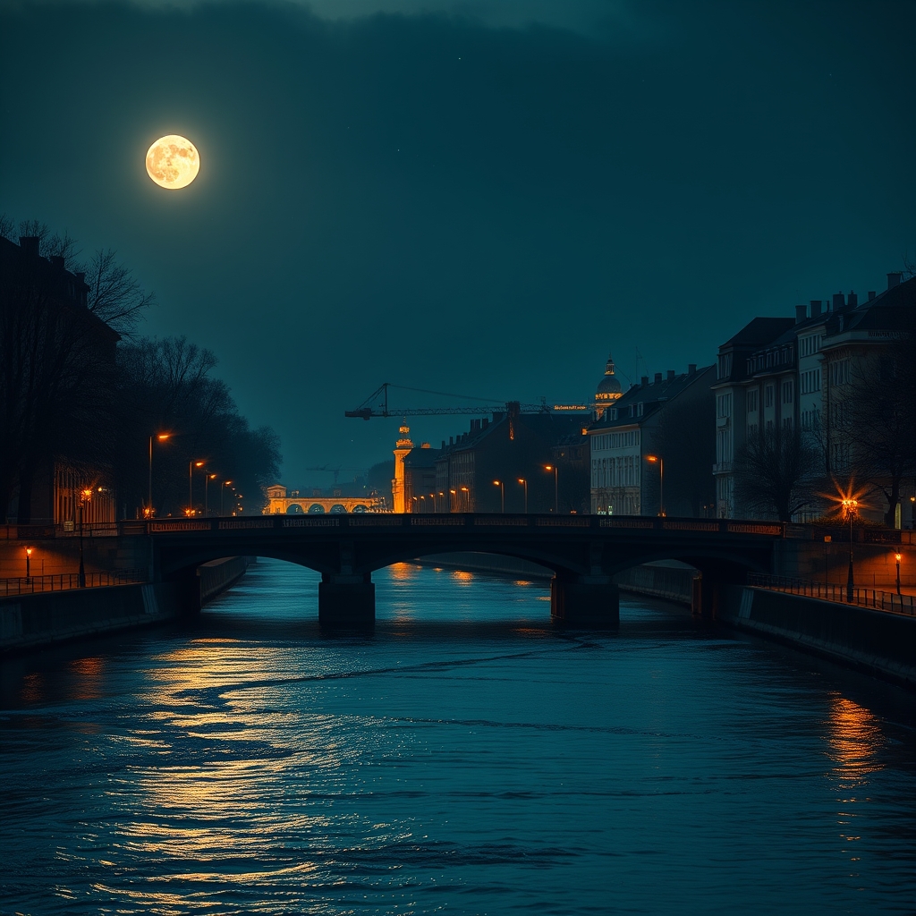 Eine deutsche Landschaft mit Bergen und einem See