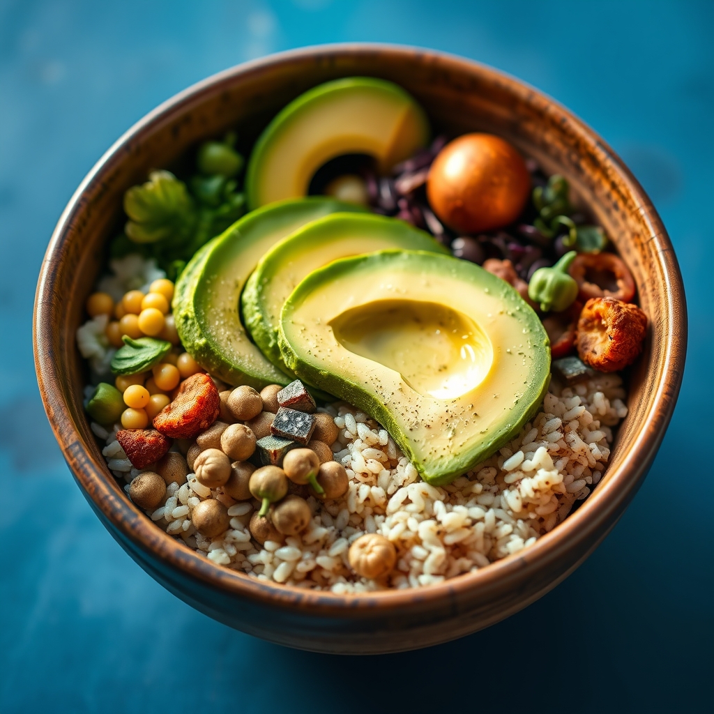 media-1-185 Japanisches Superfood-Bowl mit Matcha Avocado und fermentiertem Miso Kohlkraut