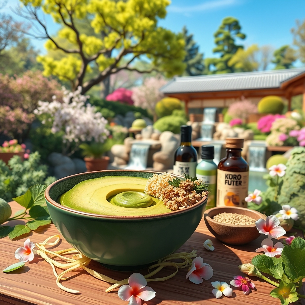 media-1-1863 Japanische Superfood-Bowl mit Matcha-Avocado und fermentiertem Miso-Kohlrabi