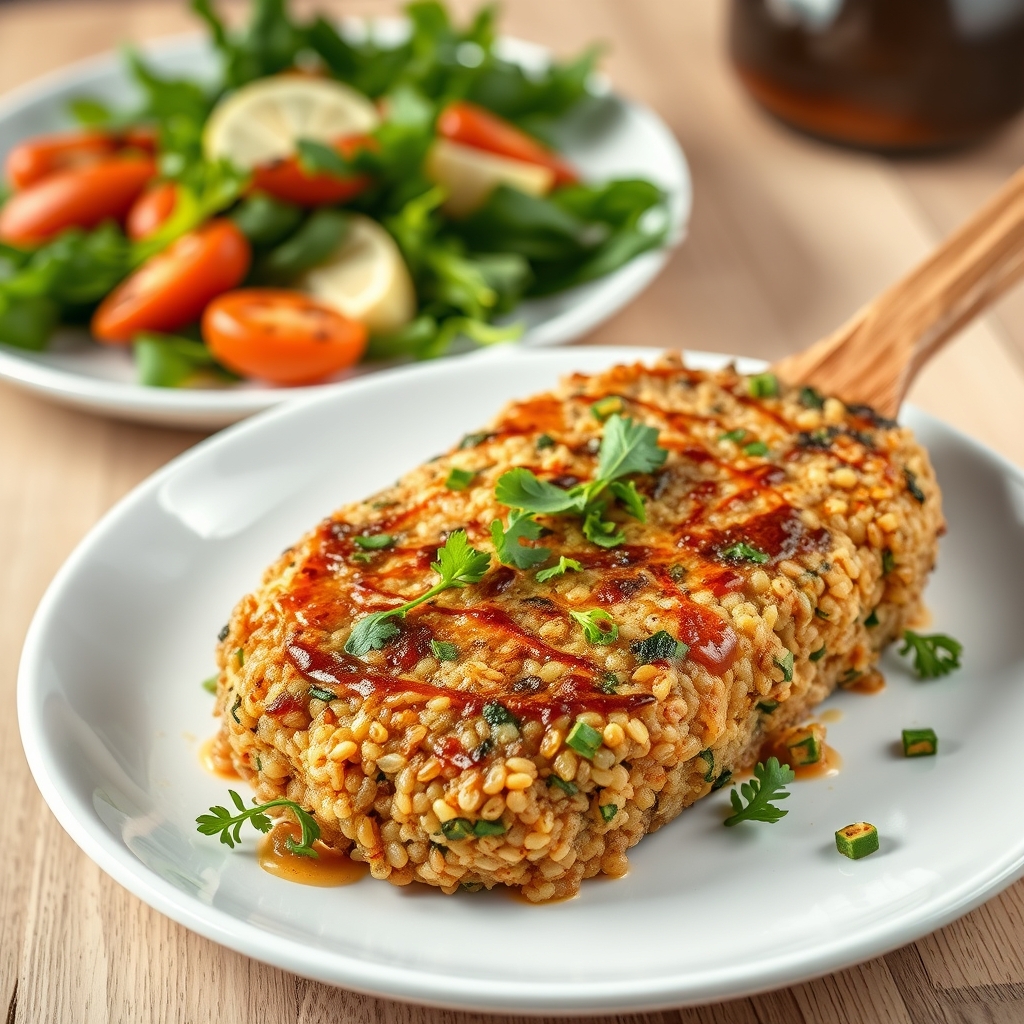 media-1-203 Okinawa Quinoa Pfanne mit Meerrettich Sesam Tahini