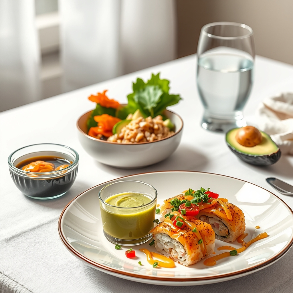 media-1-2049 Superfood-Sushi mit Quinoa-Kimchi-Röllchen und Avocado-Wasabi-Creme