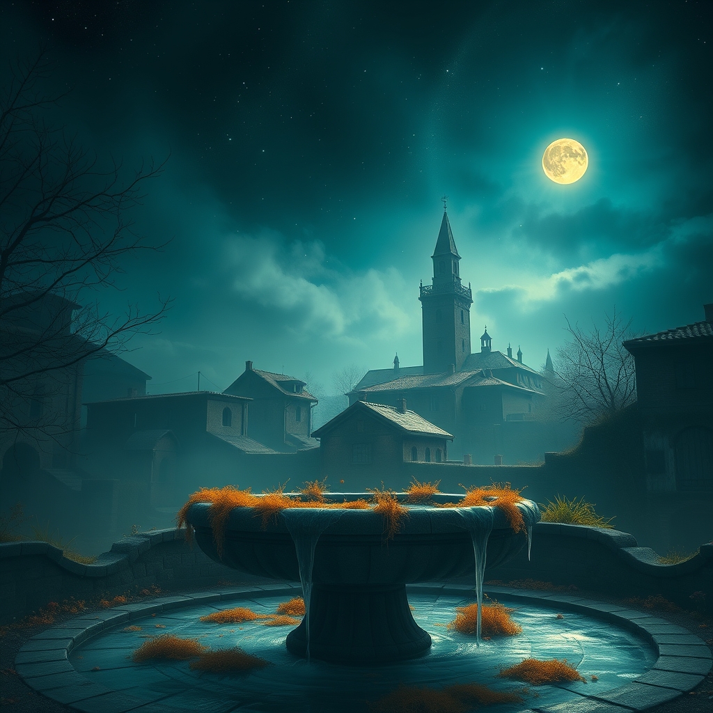 Ein Bild von einer grünen Wiese mit einem blauen Himmel