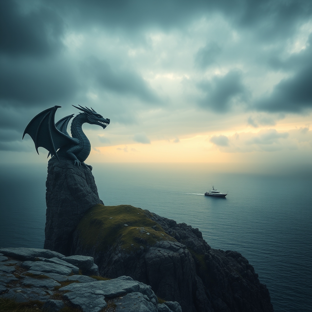 Eine deutsche Landschaft mit Bergen und einem See