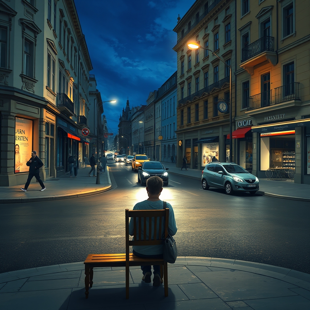 Eine deutsche Landschaft mit Bergen und einem See