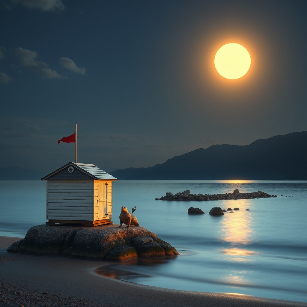 Eine deutsche Landschaft mit Bergen und einem See