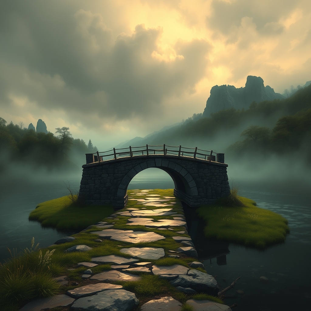 Ein Bild von einer grünen Wiese mit einem blauen Himmel