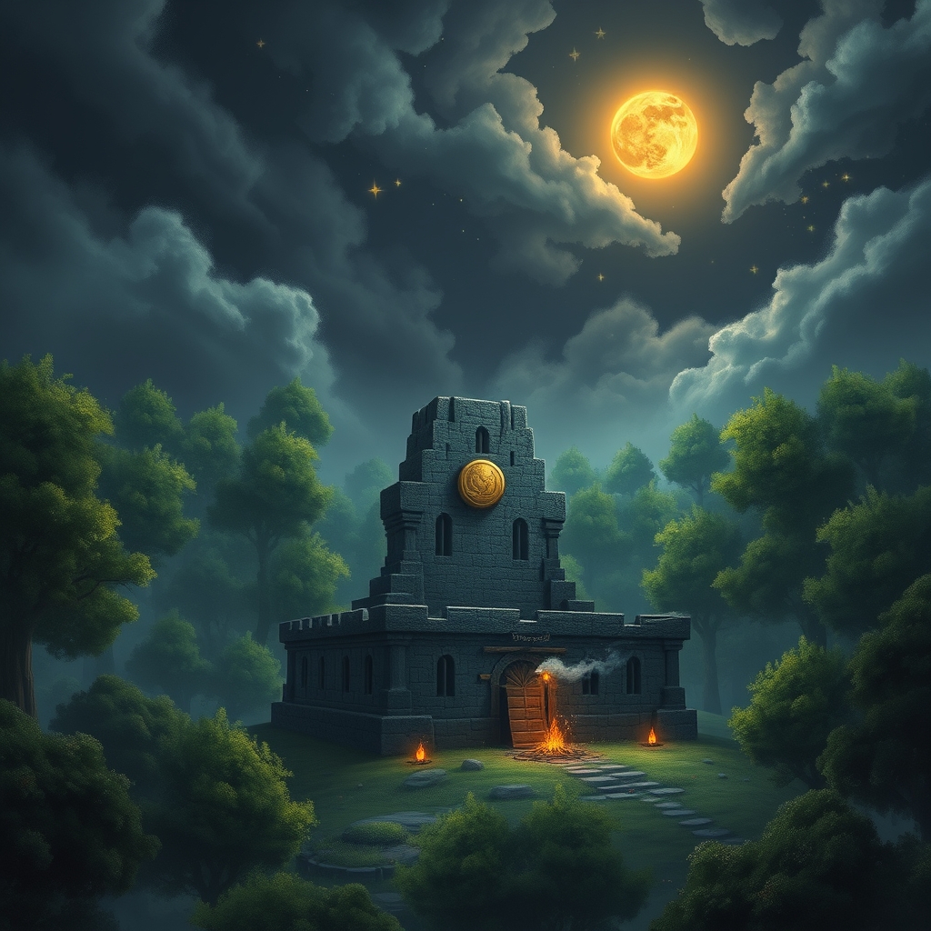 Eine deutsche Landschaft mit Bergen und einem See