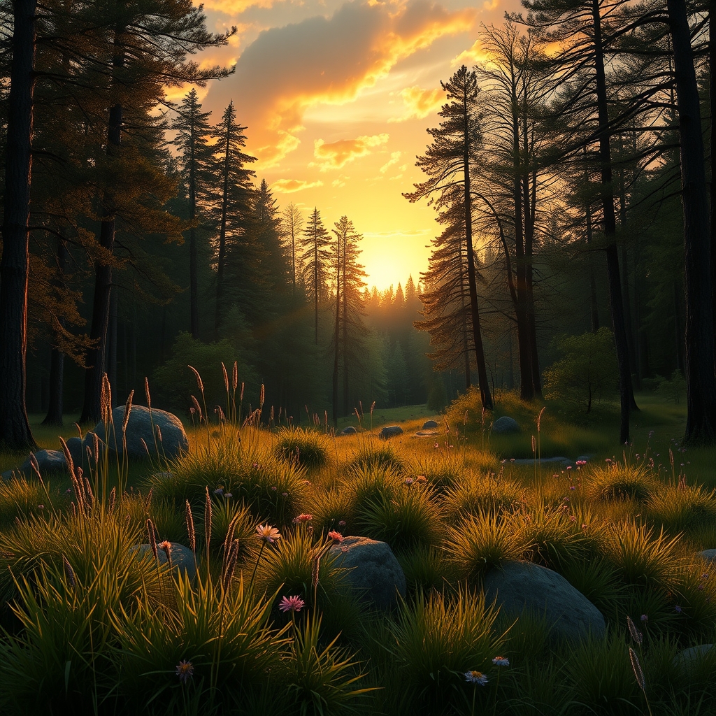 Eine deutsche Landschaft mit Bergen und einem See