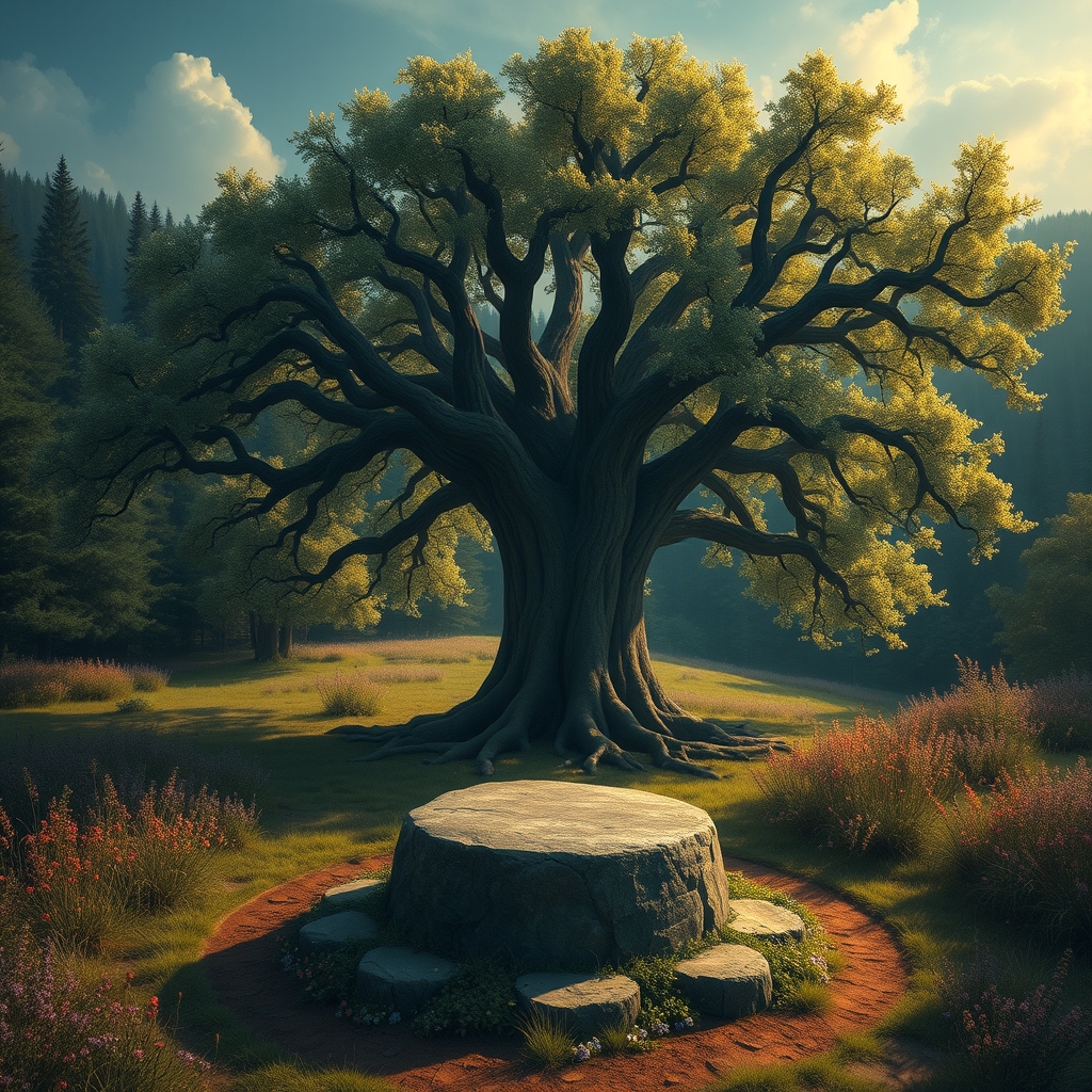 Eine deutsche Landschaft mit Bergen und einem See