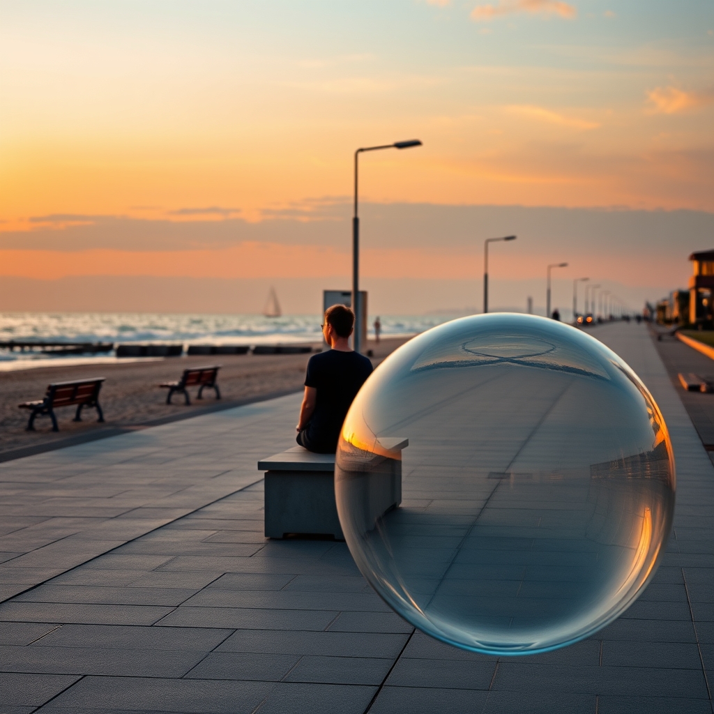 Eine deutsche Landschaft mit Bergen und einem See