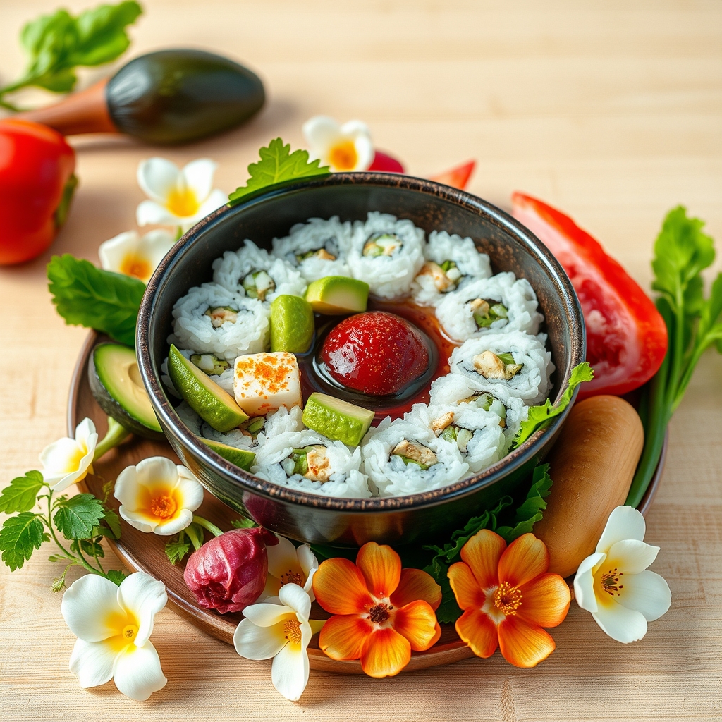 media-1-2407 Japanische Power-Do-it-yourself-Sushi-Bowl ohne Reis – Edamame, Avocado & Yuzu-Kokos-Soße