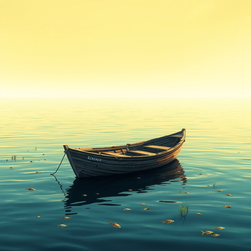 Eine deutsche Landschaft mit Bergen und einem See