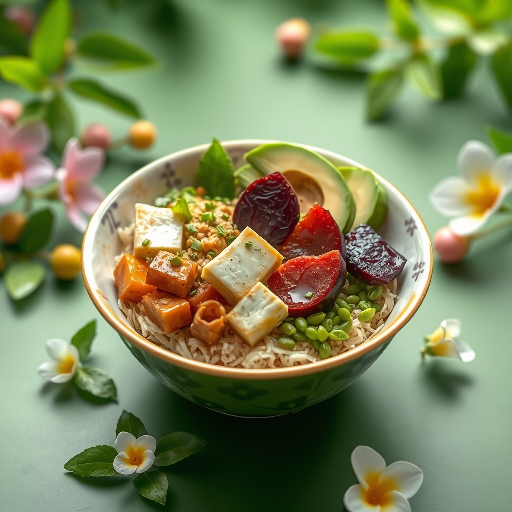 media-1-2461 Okinawa Power Bowls mit Lang-Lang-Tofu und Insel-Seetang