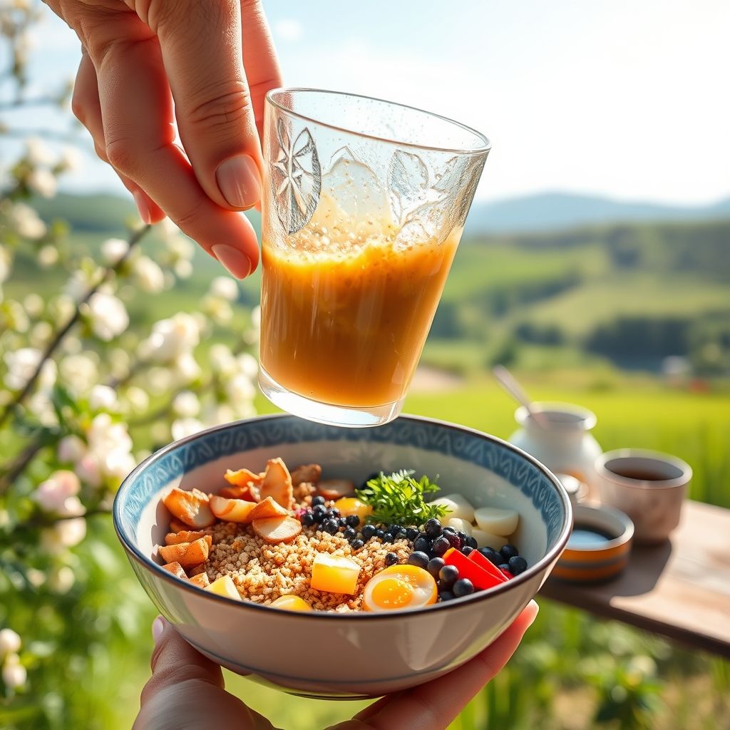 media-1-2485 Japanische Superfood-Bowl mit Yuzu-Kokosquinoa und schwarzem Sesam