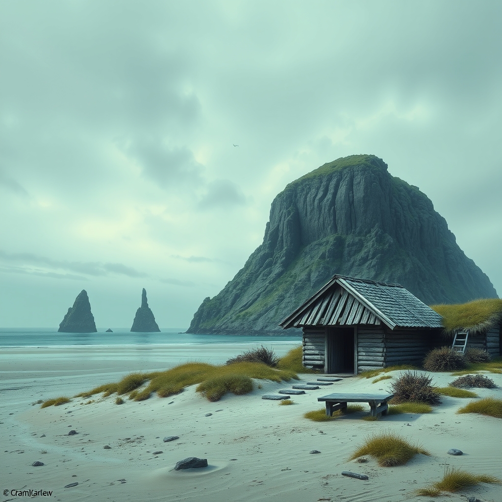 Eine deutsche Landschaft mit Bergen und einem See