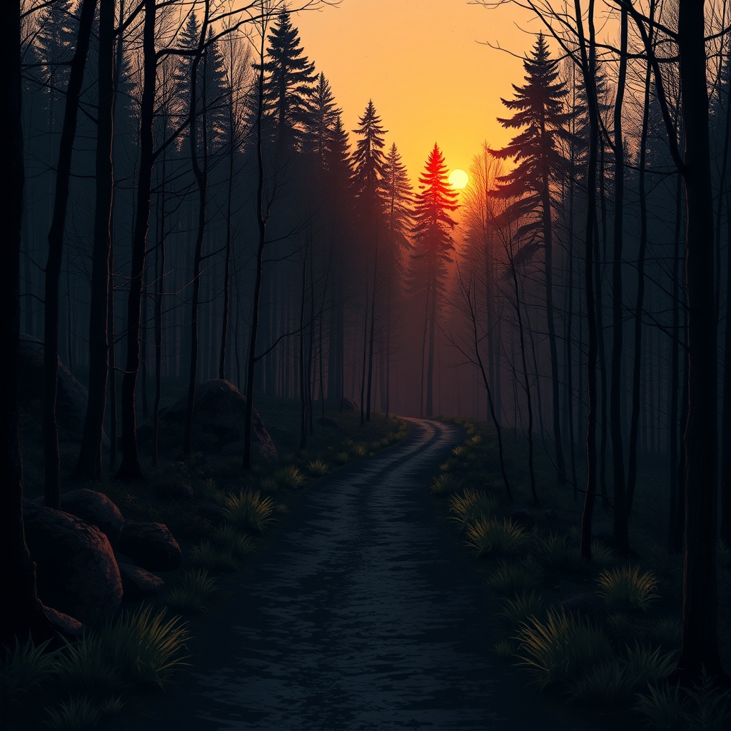 Eine deutsche Landschaft mit Bergen und einem See