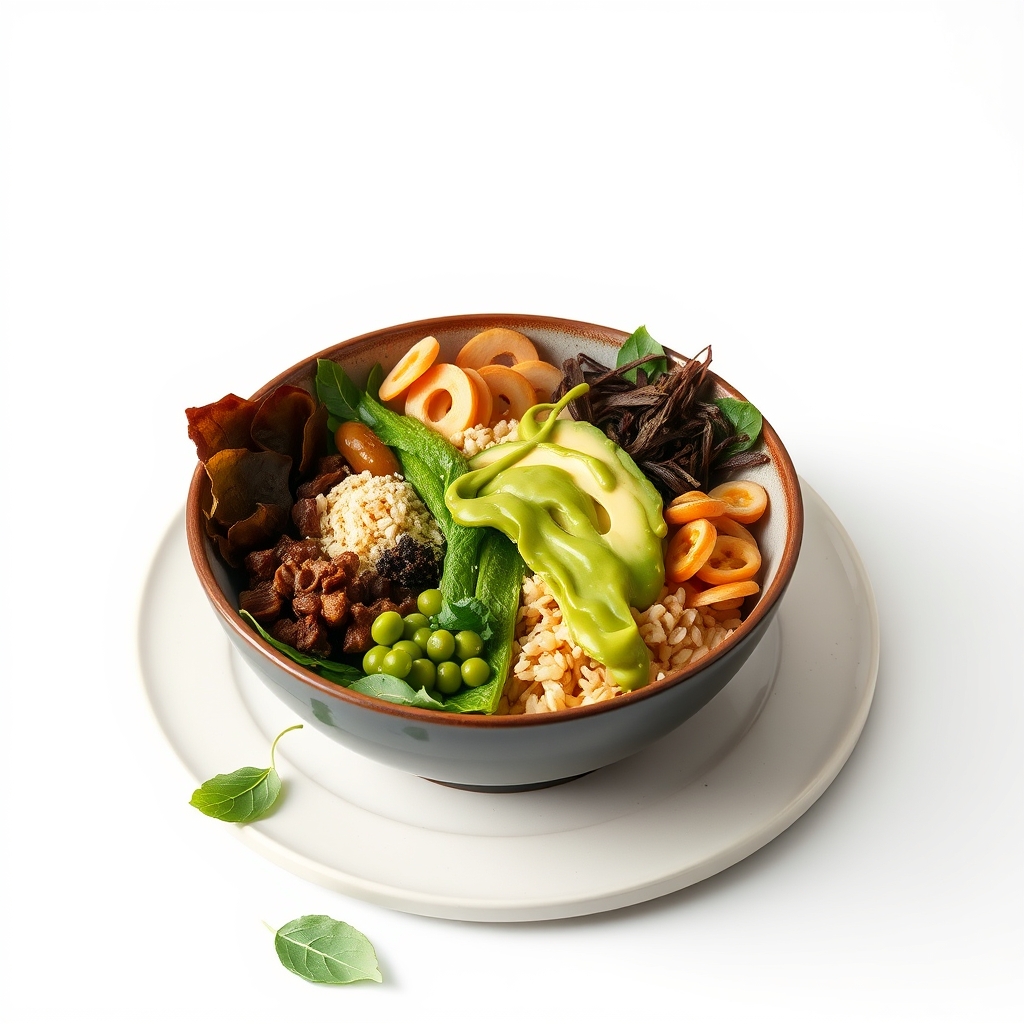 media-1-2682 Japanische Power-Bowl mit Matcha-Avocado-Dressing und fermentierten Sojabohnen