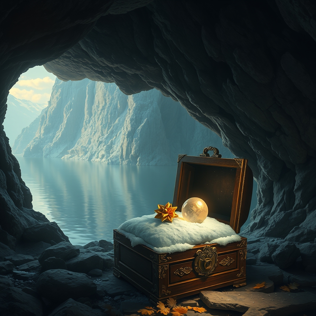 Eine deutsche Landschaft mit Bergen und einem See