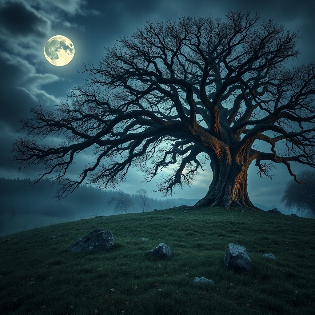 Eine deutsche Landschaft mit Bergen und einem See