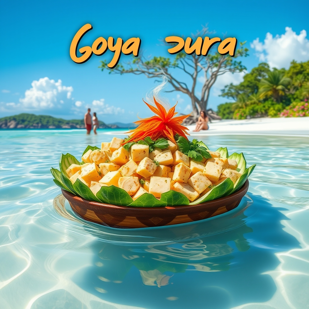 media-1-378 Japanisches Okinawa-Gericht Goya Champuru mit Superfood-Bittermelone und langlebigen Inselkräutern