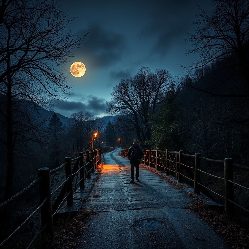 Eine deutsche Landschaft mit Bergen und einem See