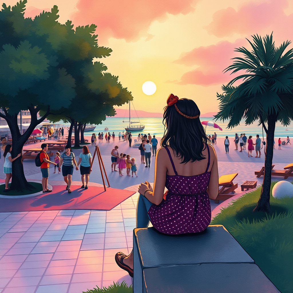 Eine deutsche Landschaft mit Bergen und einem See