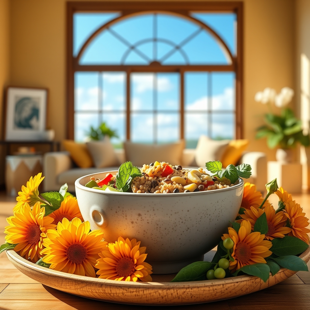 media-1-631 Superfood-Buddha-Bowl mit marokkanischem Quinoa-Tabbouleh und Limetten-Tahini