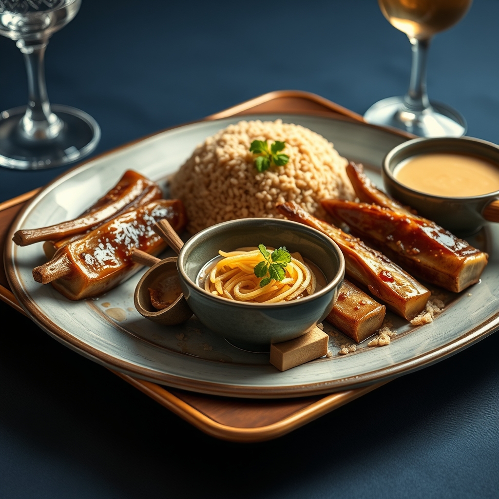 media-1-857 Japanische Misoglasierte Auberginen mit Bärlauch Bulgur und Sojasenf Limetten Dressing